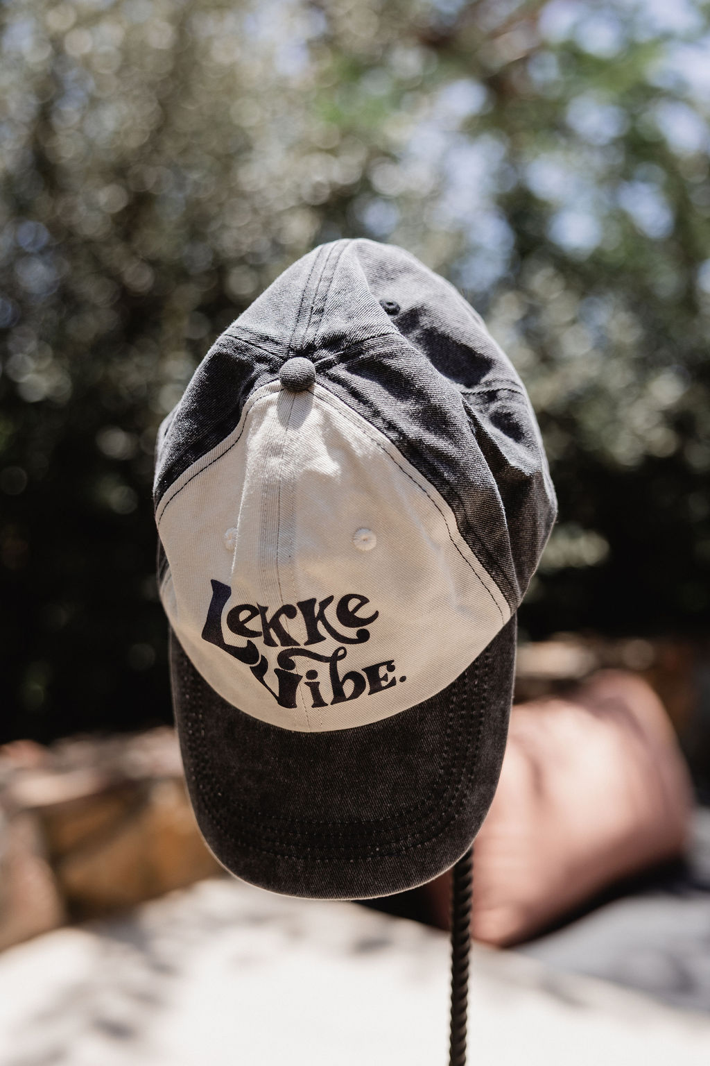 Lekke Vibe Vintage Cap - Grey & Grey - Image 2