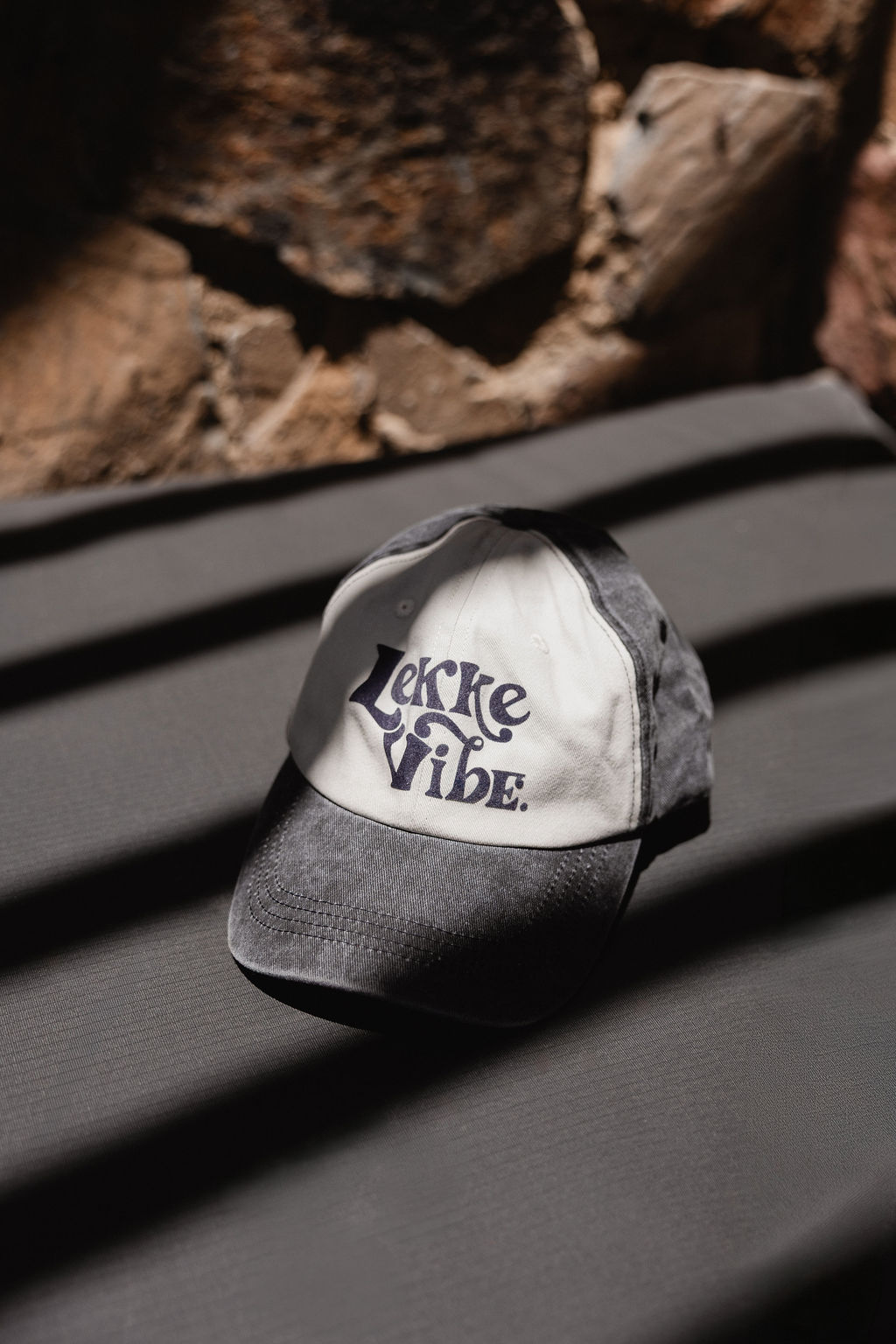 Lekke Vibe Vintage Cap - Grey & Grey - Image 5
